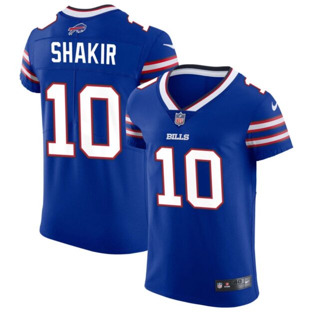 Khalil Shakir Men's Nike Royal Buffalo Bills Vapor Elite Custom Jersey