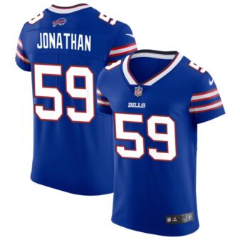 Kingsley Jonathan Men's Nike Royal Buffalo Bills Vapor Elite Custom Jersey