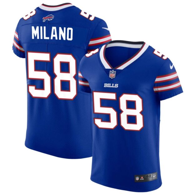 Matt Milano Men's Nike Royal Buffalo Bills Vapor Elite Custom Jersey