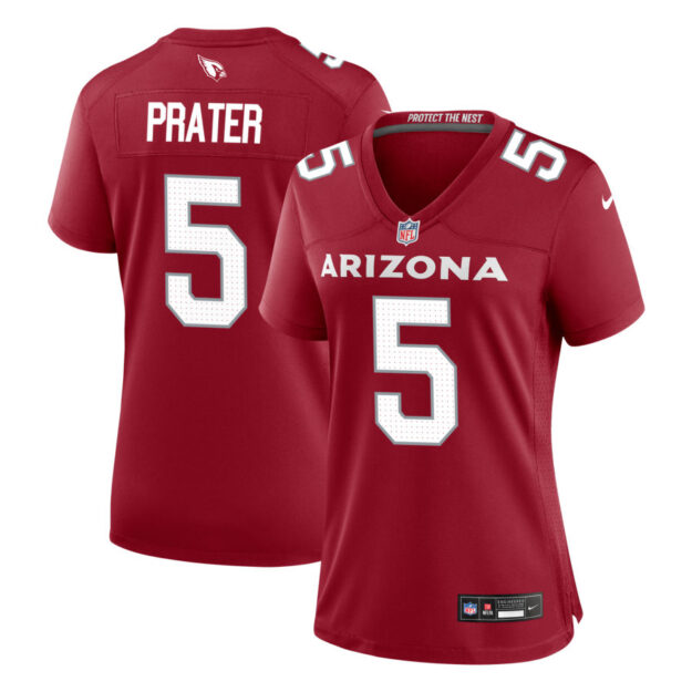 Matt Prater Women's Nike Cardinal Arizona Cardinals Custom Game Jersey