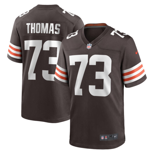 Men's Nike Joe Thomas Brown Cleveland Browns Retired Player Game Jersey