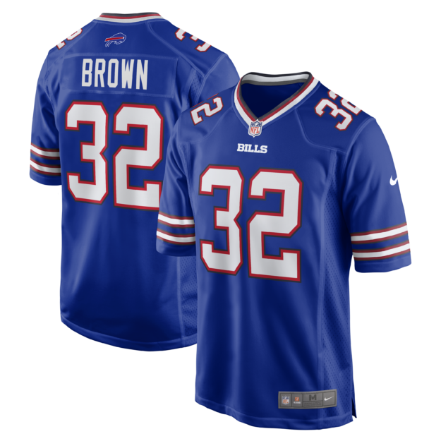 Men's Nike Kyron Brown Royal Buffalo Bills Game Jersey