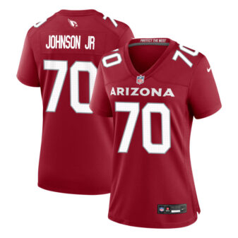 Paris Johnson Jr Women's Nike Cardinal Arizona Cardinals Custom Game Jersey