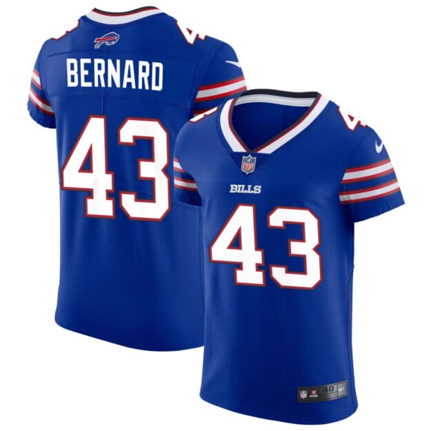 Terrel Bernard Men's Nike Royal Buffalo Bills Vapor Elite Custom Jersey