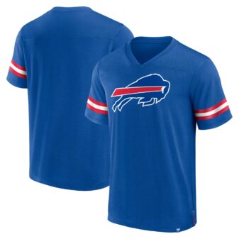 Men's Fanatics Branded Royal Buffalo Bills Jersey Tackle V-Neck T-Shirt