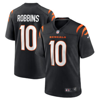 Men's Nike Brad Robbins Black Cincinnati Bengals Team Game Jersey