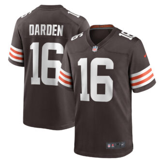 Men's Nike Jaelon Darden Brown Cleveland Browns Team Game Jersey