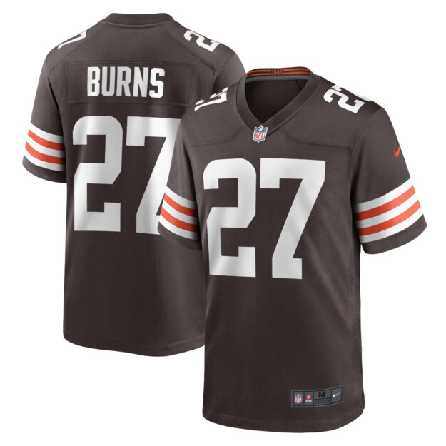 Men's Nike Lorenzo Burns Brown Cleveland Browns Team Game Jersey