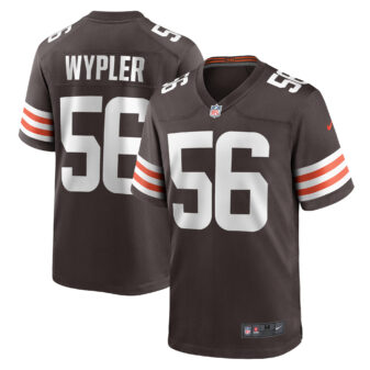 Men's Nike Luke Wypler Brown Cleveland Browns Team Game Jersey