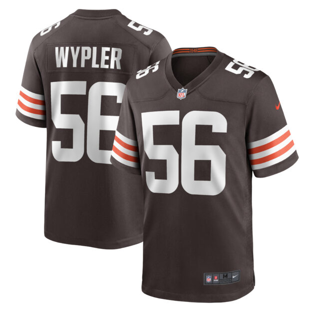 Men's Nike Luke Wypler Brown Cleveland Browns Team Game Jersey