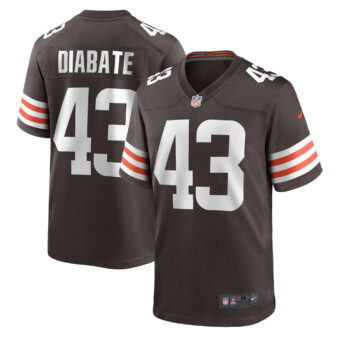 Men's Nike Mohamoud Diabate Brown Cleveland Browns Team Game Jersey