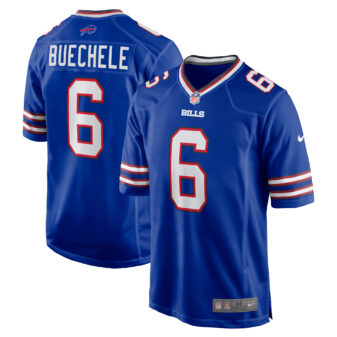 Men's Nike Shane Buechele Royal Buffalo Bills Team Game Jersey