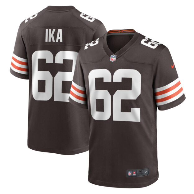 Men's Nike Siaki Ika Brown Cleveland Browns Team Game Jersey