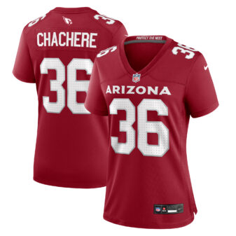 Women's Nike Andre Chachere Cardinal Arizona Cardinals Team Game Jersey