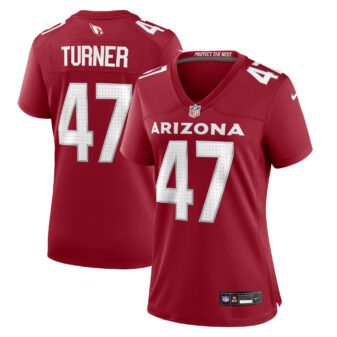 Women's Nike Ezekiel Turner Cardinal Arizona Cardinals Team Game Jersey