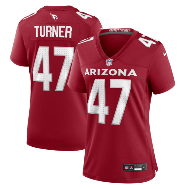 Women's Nike Ezekiel Turner Cardinal Arizona Cardinals Team Game Jersey