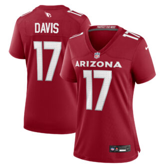 Women's Nike Kaden Davis Cardinal Arizona Cardinals Team Game Jersey