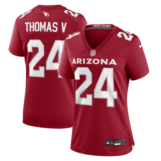 Women's Nike Starling Thomas V Cardinal Arizona Cardinals Team Game Jersey