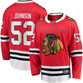 Men's Fanatics Branded Reese Johnson Red Chicago Blackhawks Home Breakaway Player Jersey