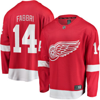 Men's Fanatics Branded Robby Fabbri Red Detroit Red Wings Home Breakaway Player Jersey