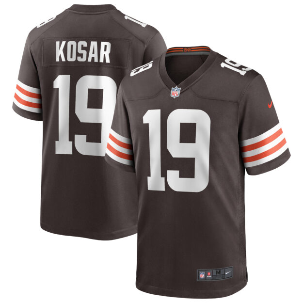 Men's Nike Bernie Kosar Brown Cleveland Browns Game Retired Player Jersey