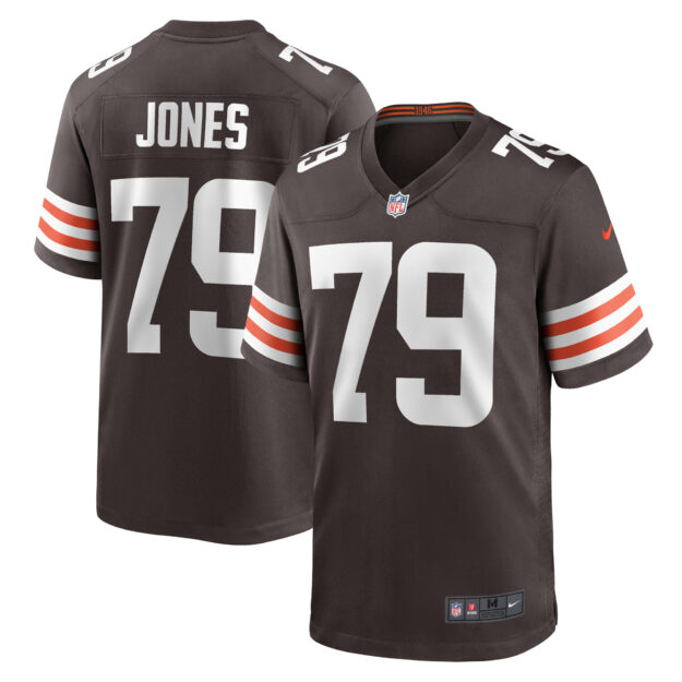 Men's Nike Dawand Jones Brown Cleveland Browns Team Game Jersey