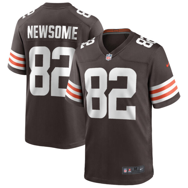 Men's Nike Ozzie Newsome Brown Cleveland Browns Game Retired Player Jersey