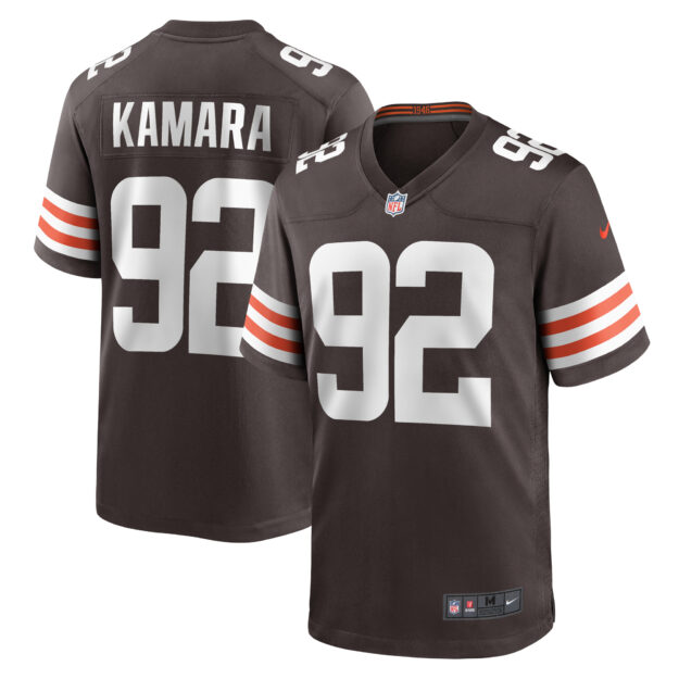 Men's Nike Sam Kamara Brown Cleveland Browns Team Game Jersey