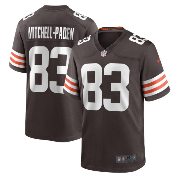 Men's Nike Zaire Mitchell-Paden Brown Cleveland Browns Team Game Jersey