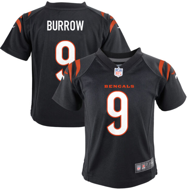 Toddler Nike Joe Burrow Black Cincinnati Bengals Game Jersey