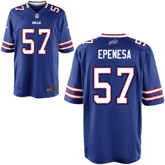 A.J. Epenesa Youth Nike Royal Buffalo Bills Custom Game Jersey