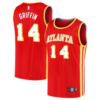 AJ Griffin Men's Fanatics Branded Red Atlanta Hawks 2020 Fast Break Replica Custom Jersey - Icon Edition