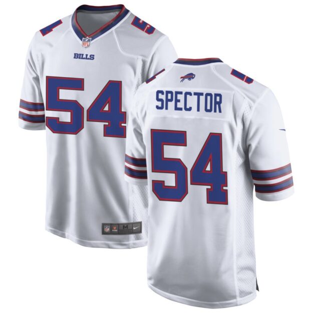 Baylon Spector Men's Nike White Buffalo Bills Custom Game Jersey