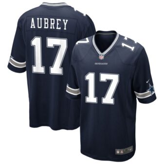 Brandon Aubrey Men's Nike Navy Dallas Cowboys Custom Game Jersey