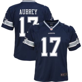 Brandon Aubrey Youth Nike Navy Dallas Cowboys Custom Game Jersey