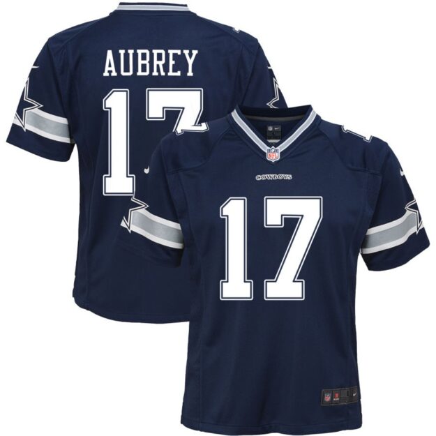 Brandon Aubrey Youth Nike Navy Dallas Cowboys Custom Game Jersey