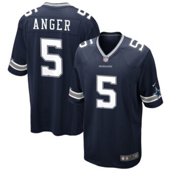 Bryan Anger Men's Nike Navy Dallas Cowboys Custom Game Jersey