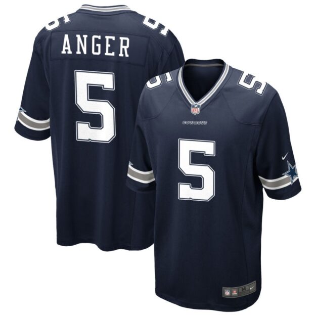 Bryan Anger Men's Nike Navy Dallas Cowboys Custom Game Jersey