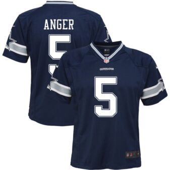 Bryan Anger Youth Nike Navy Dallas Cowboys Custom Game Jersey