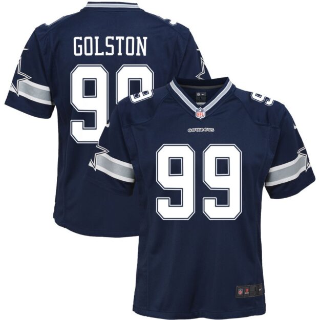 Chauncey Golston Youth Nike Navy Dallas Cowboys Custom Game Jersey