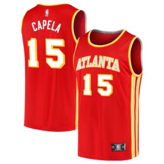 Clint Capela Men's Fanatics Branded Red Atlanta Hawks 2020 Fast Break Replica Custom Jersey - Icon Edition