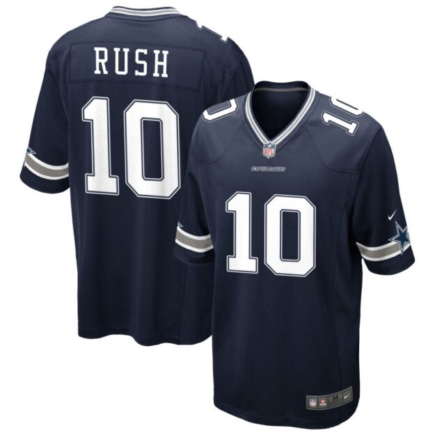 Cooper Rush Men's Nike Navy Dallas Cowboys Custom Game Jersey