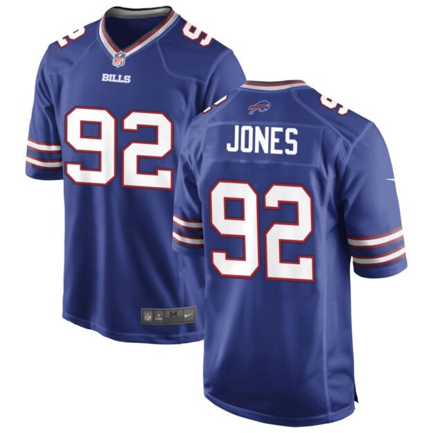 DaQuan Jones Men's Nike Royal Buffalo Bills Custom Game Jersey