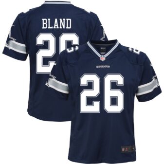 DaRon Bland Youth Nike Navy Dallas Cowboys Custom Game Jersey