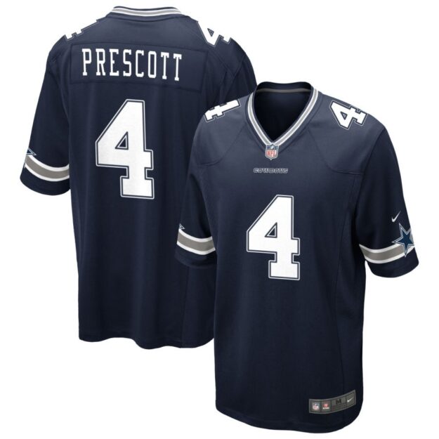 Dak Prescott Men's Nike Navy Dallas Cowboys Custom Game Jersey