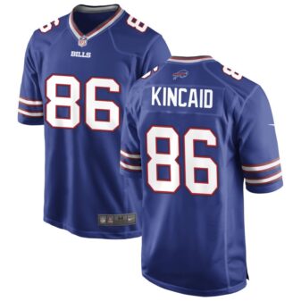 Dalton Kincaid Men's Nike Royal Buffalo Bills Custom Game Jersey