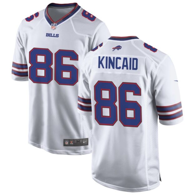 Dalton Kincaid Men's Nike White Buffalo Bills Custom Game Jersey