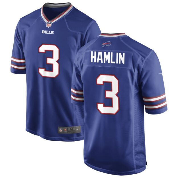 Damar Hamlin Men's Nike Royal Buffalo Bills Custom Game Jersey