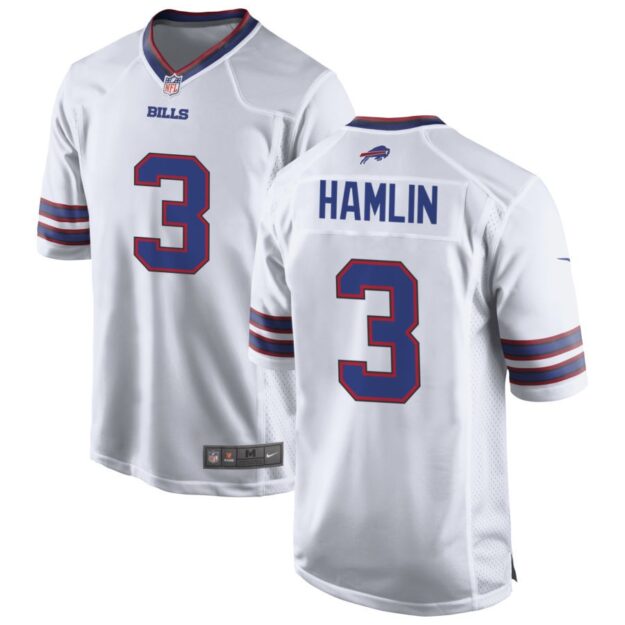 Damar Hamlin Men's Nike White Buffalo Bills Custom Game Jersey