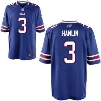 Damar Hamlin Youth Nike Royal Buffalo Bills Custom Game Jersey